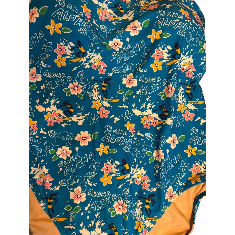 NWT J. CREW Eco Aloha Lace Back Tank One Piece Bathing Swim Suit Women's Size 14 - Picture 10 of 10